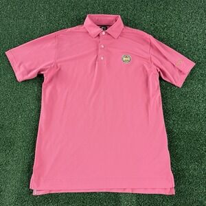 Footjoy PGA Golf Men's Short Sleeve Polo Shirt Size Medium Pink